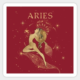 Aries zodiac sign Sticker